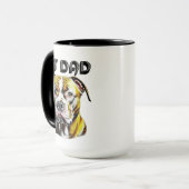Pit Bull Vater | Hunde Lover Tasse (Vorderseite Links)
