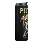 Pit Bull Vater | Hunde Lover Thermosbecher (Nach links gedreht)