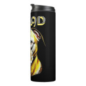 Pit Bull Vater | Hunde Lover Thermosbecher (Nach rechts gedreht)