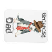 Pit Bull Vater Magnet (Horizontal)