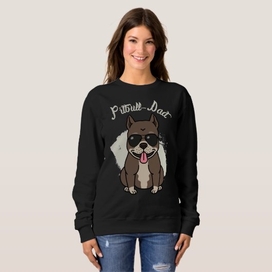 Pit Bull Vater Sweatshirt (Vorne ganz)