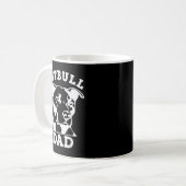 Pit Bull Vater T - Shirt (Pitbuli T-Shirt, Pitbull Kaffeetasse (Vorderseite Links)