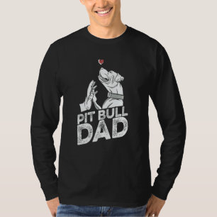 Pit Bull Vater Vater Hundezucht Pitbull Verbot T-Shirt