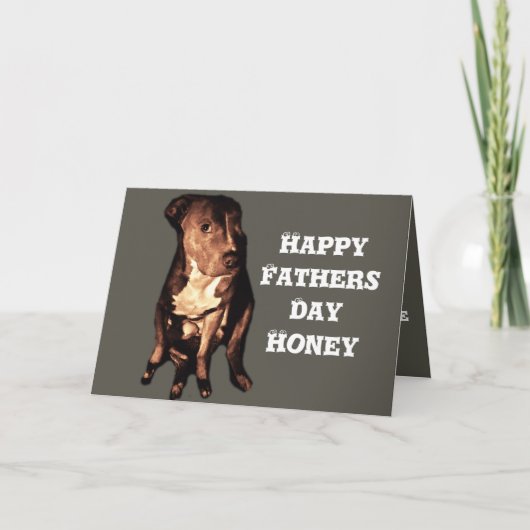 PIT BULL VATERTAG KARTE (Vorderseite)