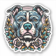 Pit Bull Vinyl Waterproof Hundekleber