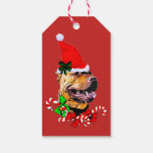 Pit Bull Weihnachtsgeschenke Tags Geschenkanhänger (Rückseite)