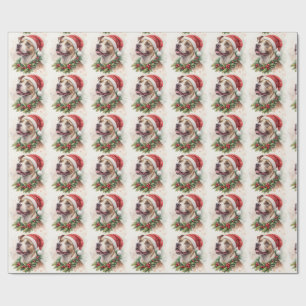 Pit Bull Weihnachtspapier Geschenkpapier