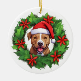 Pit Bull Weihnachtsschmuck