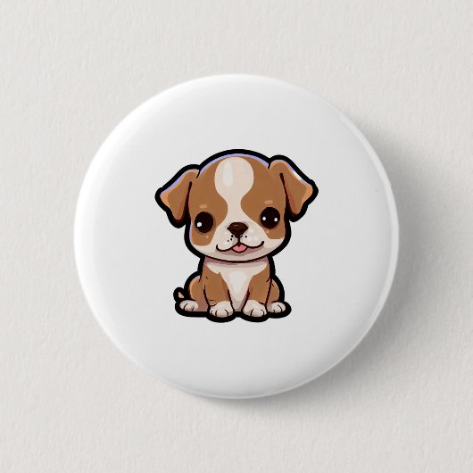Pit Bull Welpe #6 Button (Vorderseite)