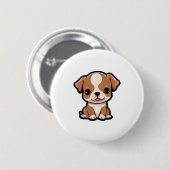 Pit Bull Welpe #6 Button (Vorne & Hinten)