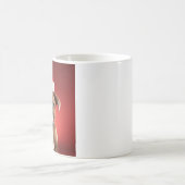 Pit Bull Welppy in Weihnachtsmannmütze Kaffeetasse (Mittel)