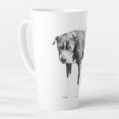 Pit Bull Winter Morning Tasse (Linke Ecke)
