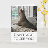 Pit Bull wird dich sehen Karte (Gelbe Blume)