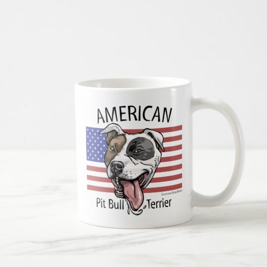 pit_bull_zazzle, pit_bull_zazzle kaffeetasse (Rechts)
