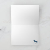 Pit Bulls Pulling Santa's Sleigh Feiertagskarte (Innenseite)