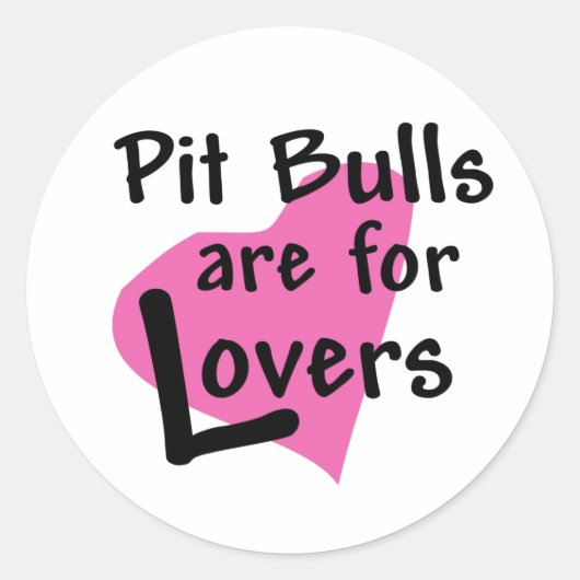 Pit Bulls sind für Lovers Aufkleber (Vorderseite)