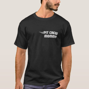 Pit-Crew-Mami-Rennwagen-Familie-passendes Geburtst T-Shirt