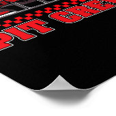 PIT CREW Race Car Poster (Ecke)