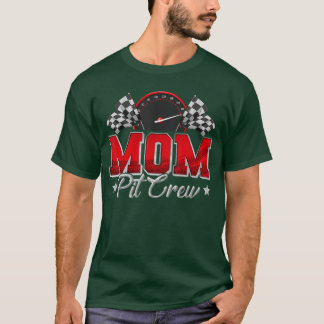 Pit-Crew-Rennen-Rennsport-Mama-Familien-Geburtstag T-Shirt