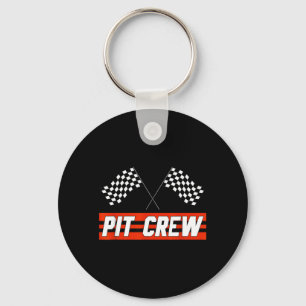 Pit-Crew-Rennwagen - Party-Hosting Schlüsselanhänger