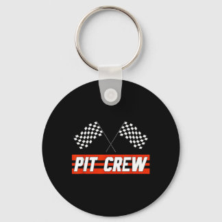 Pit-Crew-Rennwagen - Party-Hosting Schlüsselanhänger