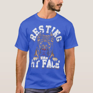 Pit Face Pitbull Besitzer Liebe Spaß  T-Shirt