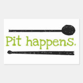 Pit Happens Aufkleber (Vorderseite)