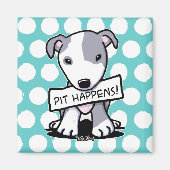 Pit Happens Pit Bull Dog Magnet (Vorne)