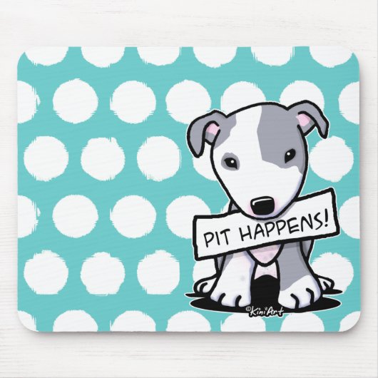 Pit Happens Pit Bull Dog Mousepad (Vorne)