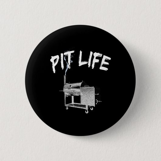 Pit Life Grillen Pitmaster Lifestyle Button (Vorderseite)