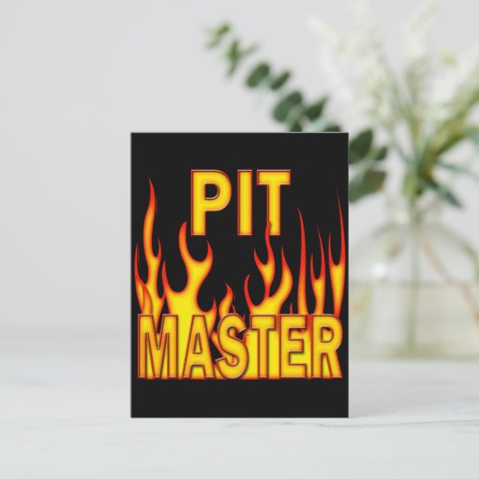Pit Master Postkarte (Stehend Vorderseite)