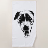 Pit Mix Tinte Kunst Strandtuch (Vorderseite)