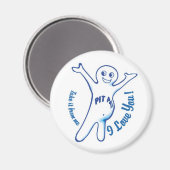 Pit Pat the Pansexual Spokesthing Magnet (Vorderseite/Rückseite)