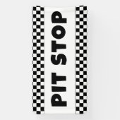 Pit Stop Party Welcome Banner | Racing Birthday  (Vertikal)