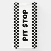 Pit Stop Party Welcome Banner | Racing Birthday  (Vertikal)