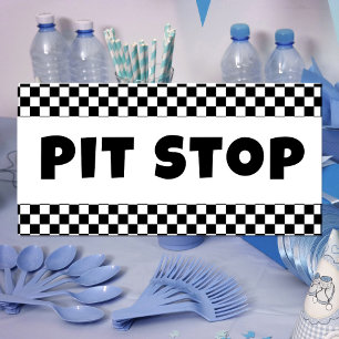 Pit-Stop-Party-Willkommensbanner Renn-Geburtstag Banner