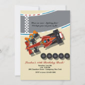 Pit Stopp-Einladung Einladung (Vorderseite)