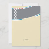 Pit Stopp-Einladung Einladung (Rückseite)