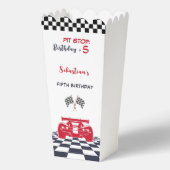 Pit Stopp Race Kindergeburtstag Geschenkschachtel (Rückseite)