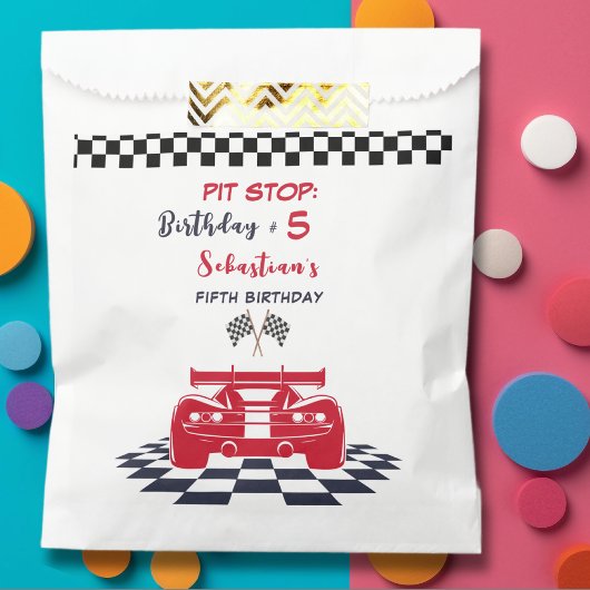 Pit Stopp Race Kindergeburtstag Geschenktütchen