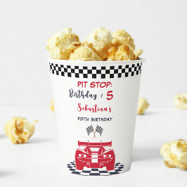 Pit Stopp Race Kindergeburtstag Pappbecher