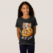 Pit-zza! Pit Bull & Pizza T - Shirt (Vorne ganz)