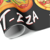 Pit-zza! Pit Bull & Pizza T - Shirt Kaffee Tasse Geschenkpapier (Rolleneckpunkt)