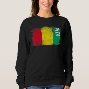 Pita Guinea Flag für Guineer Männer Frauen Kinder Sweatshirt