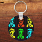 Pitagora Collage Schlüsselanhänger (Vorderseite)