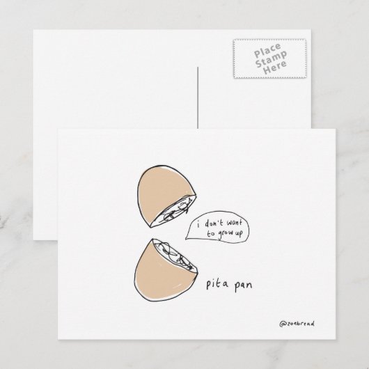 Pitakanpostkarte Postkarte (Vorne/Hinten)