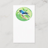 Pitangueira e Saí-andorinha (Tersina viridis) Visitenkarte (Rückseite)