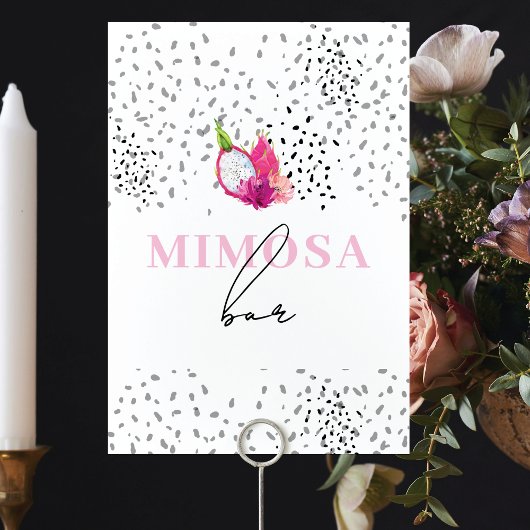 Pitaya Dragon Fruit Baby Sprinkle Tafelschilder Tischnummer