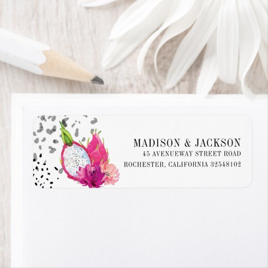 Pitaya Dragon Fruit Elegant Hochzeitsadresse (Insitu)