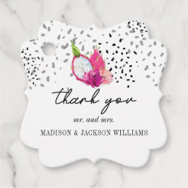 Pitaya Dragon Fruit Wedding Vielen Dank Geschenkanhänger